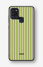 Samsung Galaxy A21s Hard Case – Matcha Lines - View 1