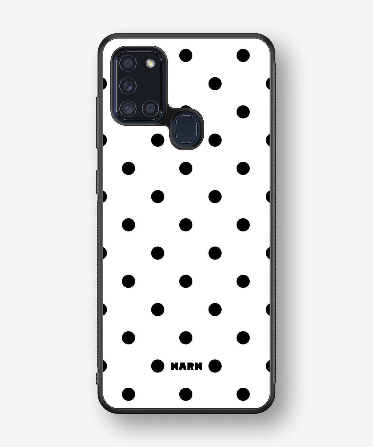 Samsung Galaxy A21s Hard Case – Mono Dots - View 1