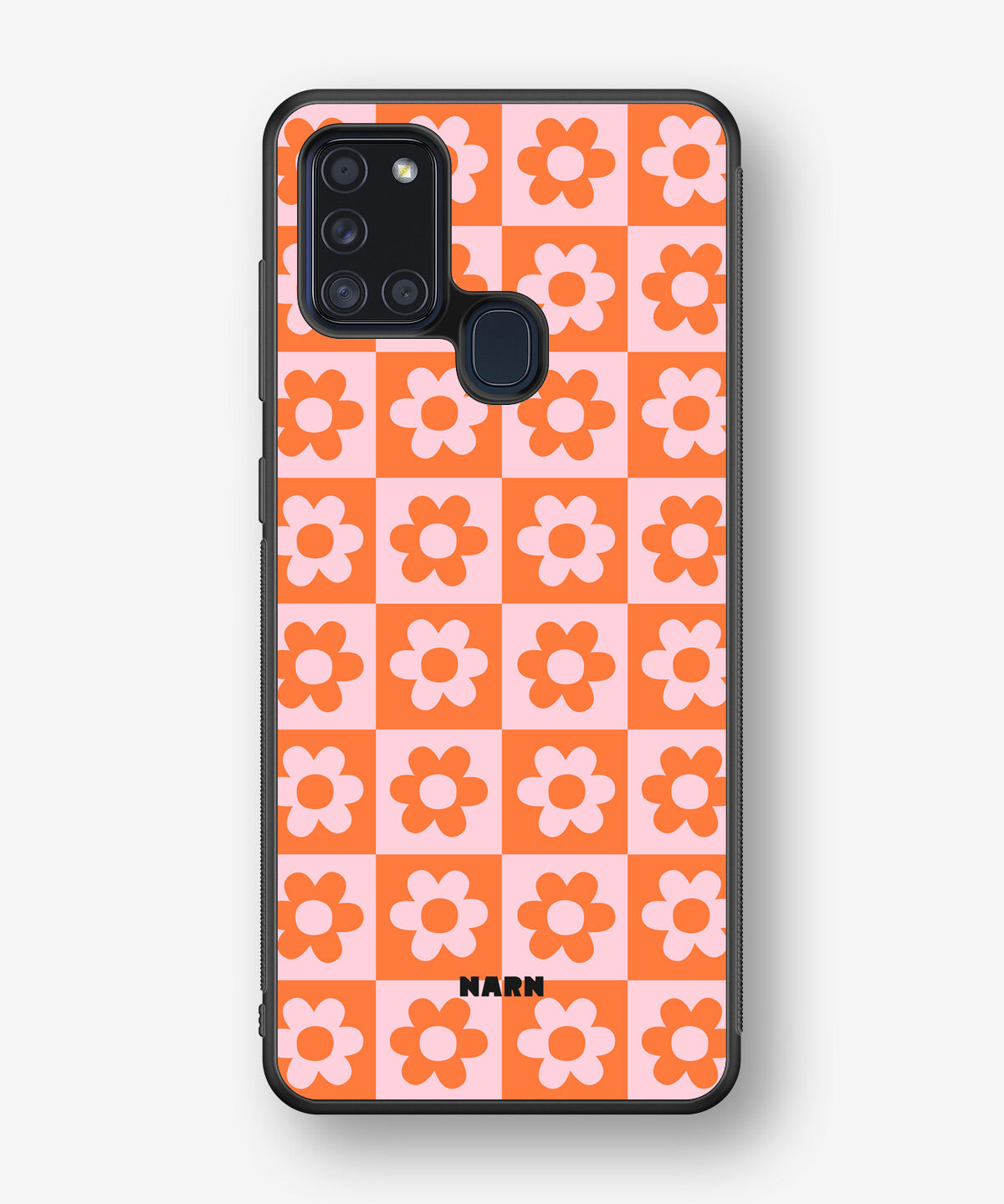Samsung Galaxy A21s Hard Case – Peach Petals - View 1
