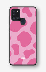 Samsung Galaxy A21s Hard Case – Pink Moo - View 1