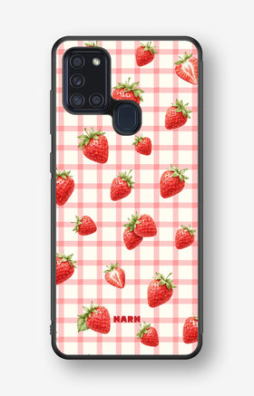 Samsung Galaxy A21s Hard Case – Strawbella - View 1