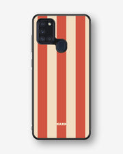 Samsung Galaxy A21s Hard Case – Sunset Stripes - View 1