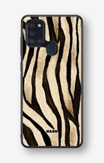 Samsung Galaxy A21s Hard Case – Wild Zebra - View 1