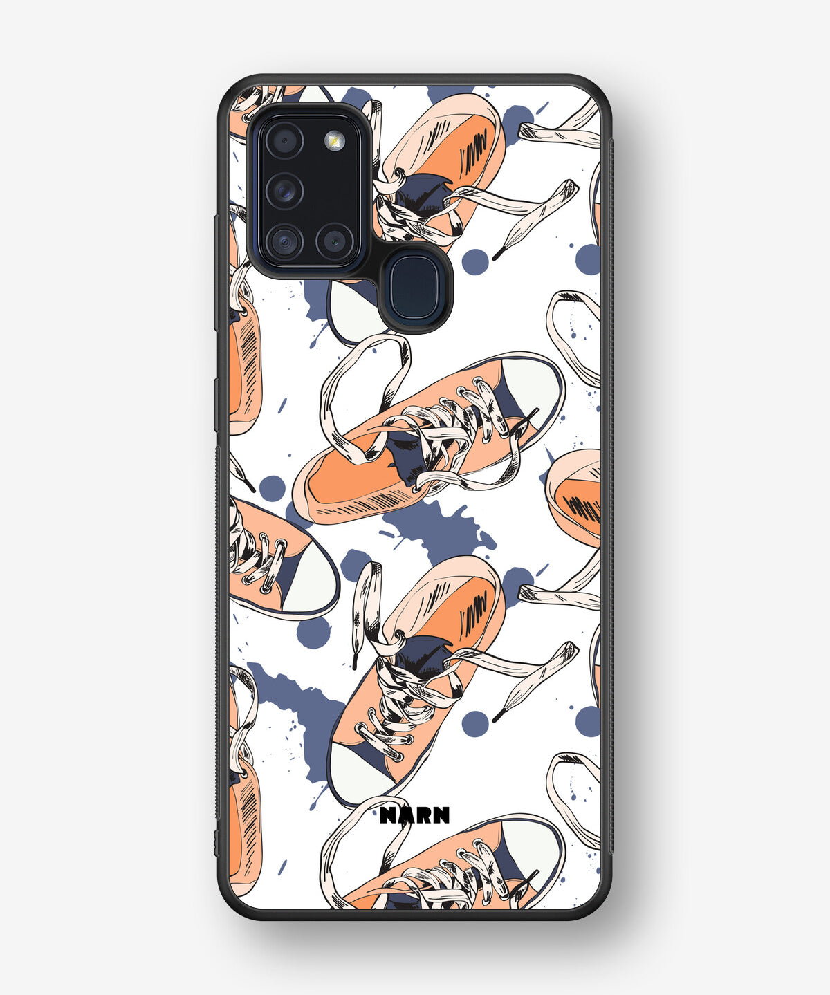 Samsung Galaxy A21s Hard Case – Apricot Sneakers - View 1