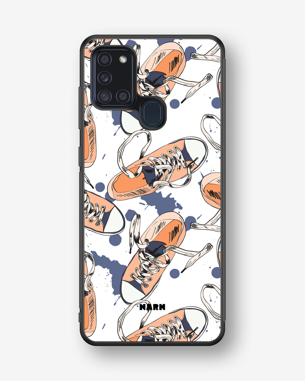 Samsung Galaxy A21s Hard Case – Apricot Sneakers - View 1