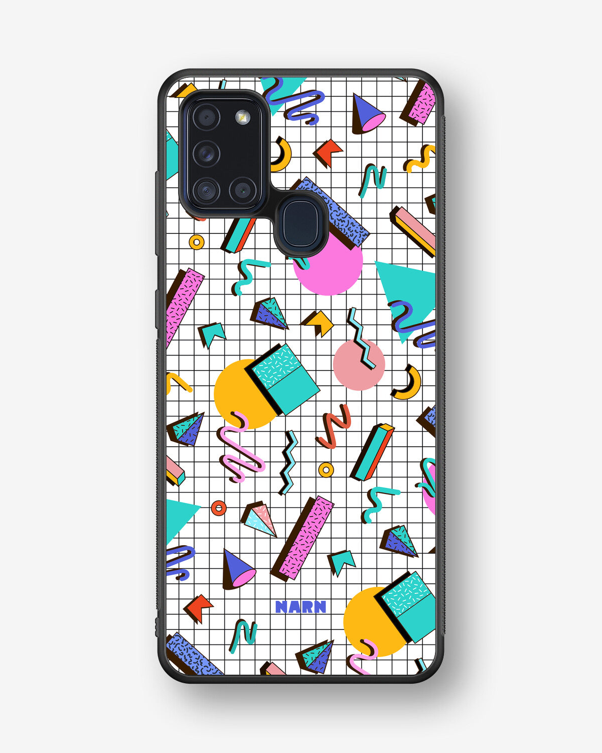 Samsung Galaxy A21s Hard Case – 80s Memphis - View 1