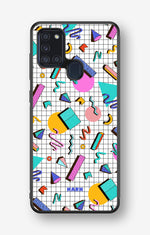 Samsung Galaxy A21s Hard Case – 80s Memphis - View 1