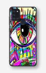 Samsung Galaxy A21s Hard Case – Abstract Eye - View 1