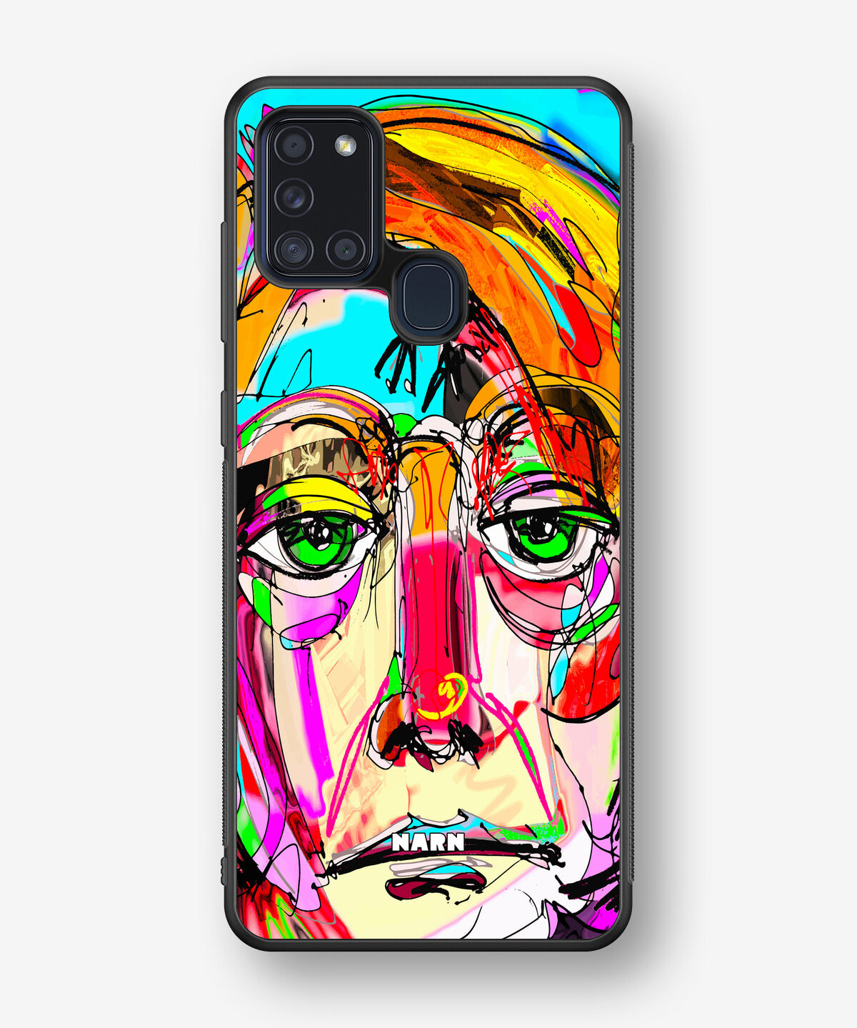 Samsung Galaxy A21s Hard Case – Abstract Portrait - View 1