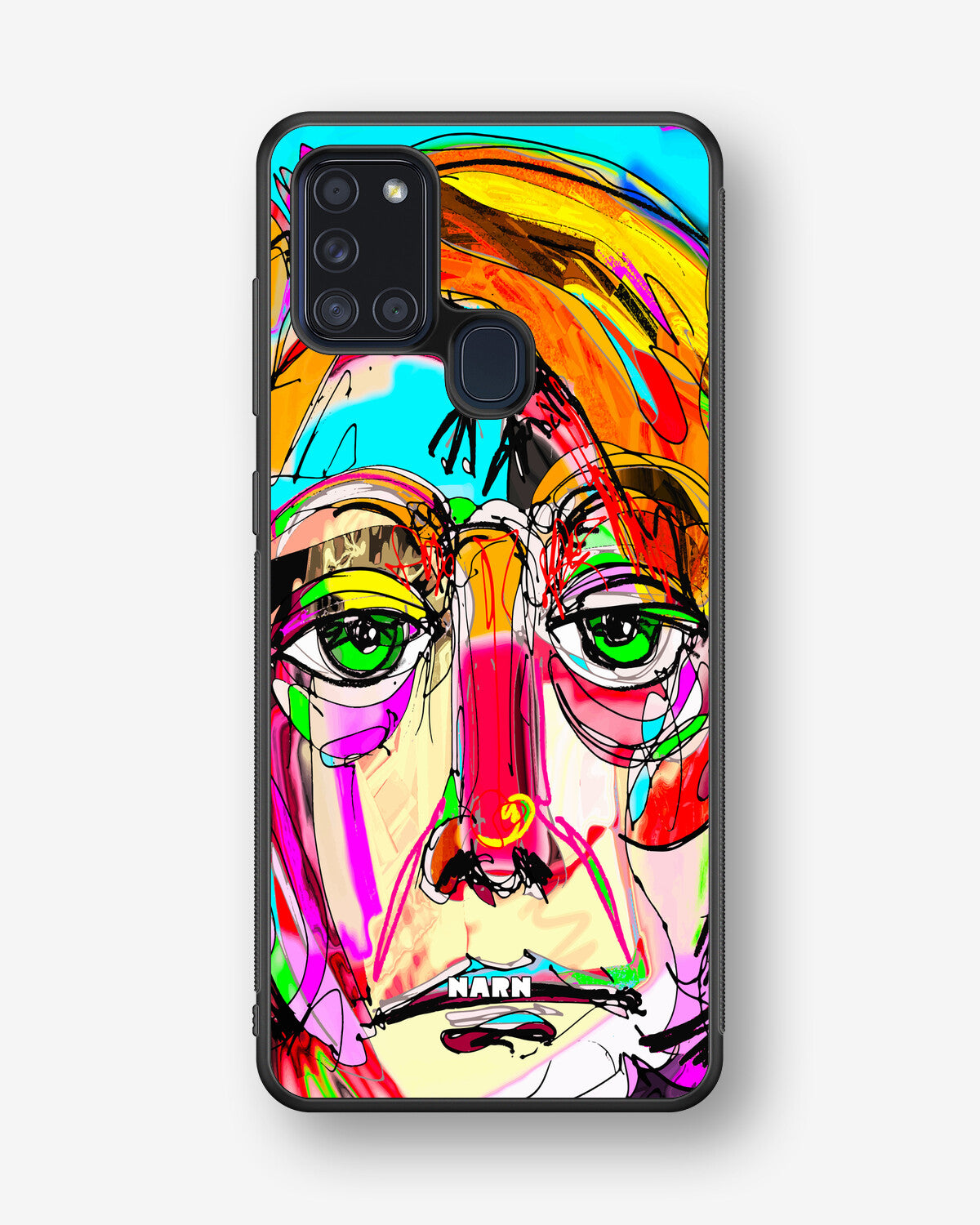 Samsung Galaxy A21s Hard Case – Abstract Portrait - View 1