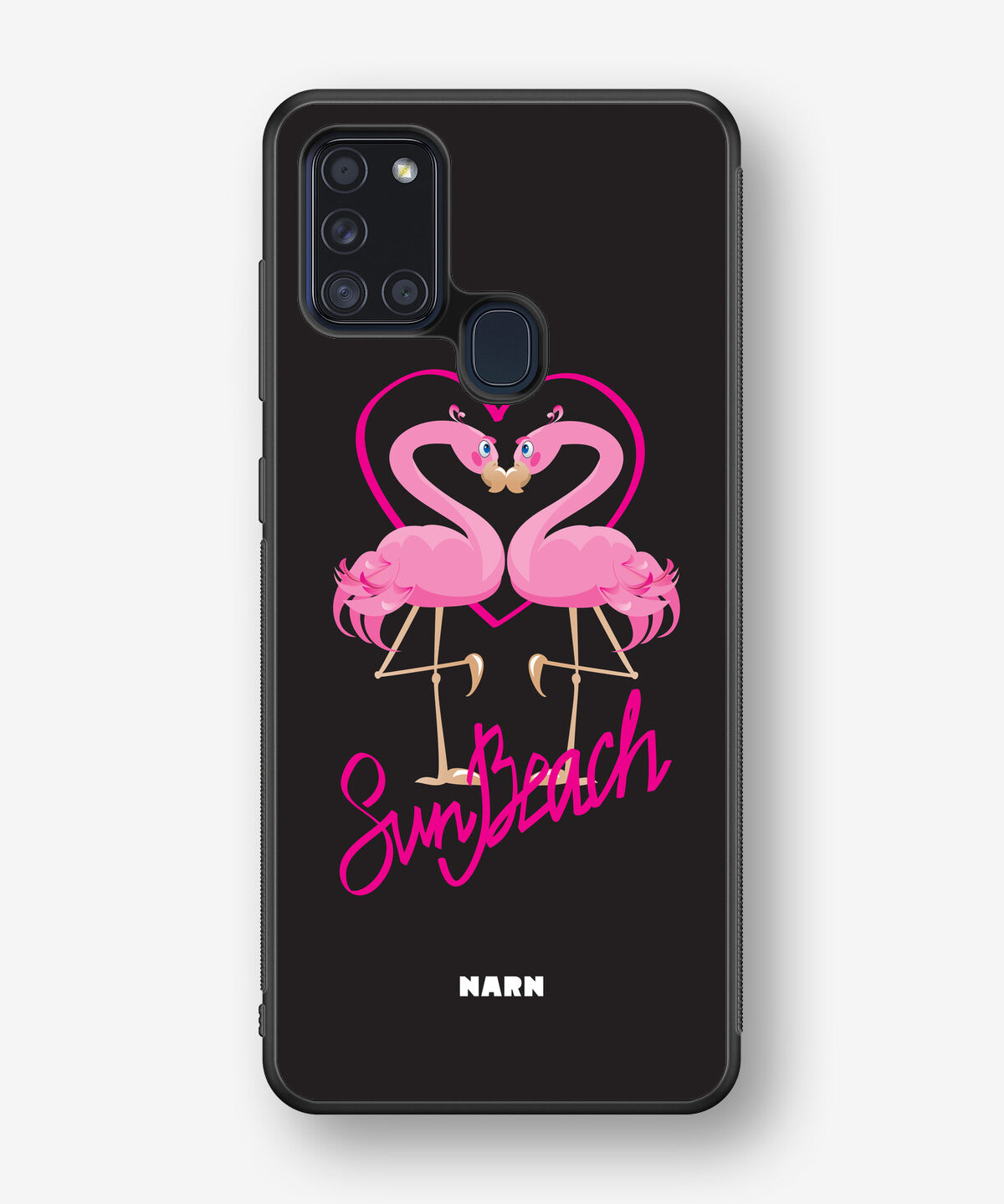 Samsung Galaxy A21s Hard Case – Beach Flamingo - View 1