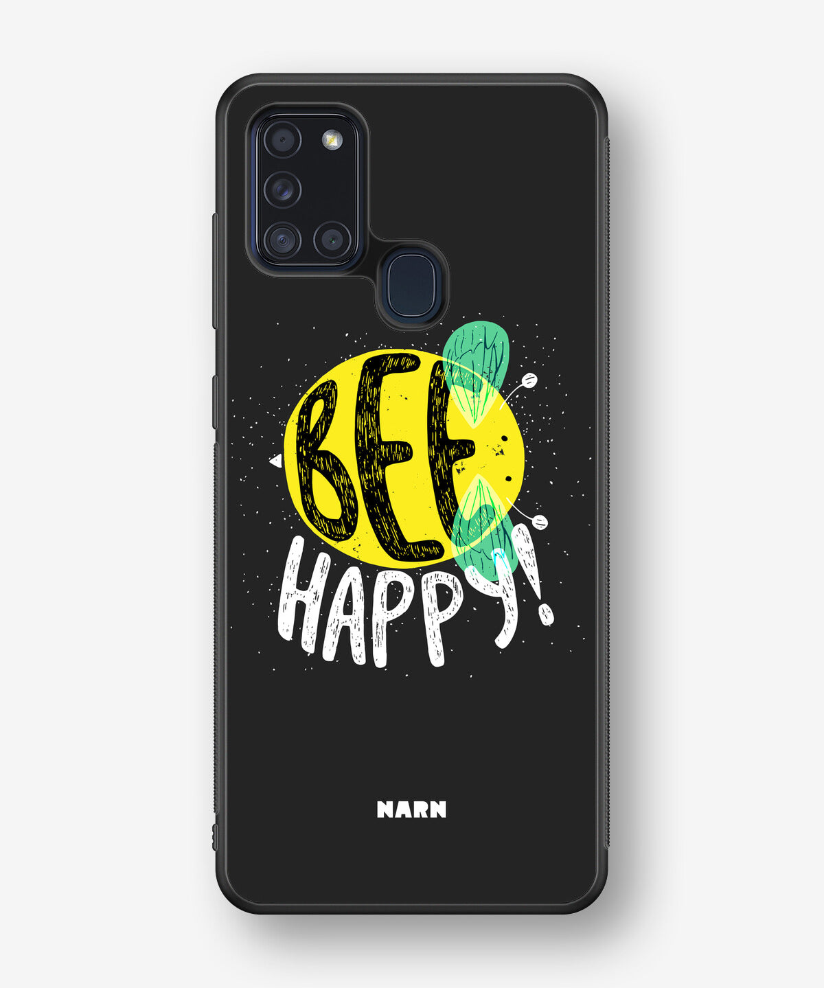 Samsung Galaxy A21s Hard Case – BEE Happy - View 1