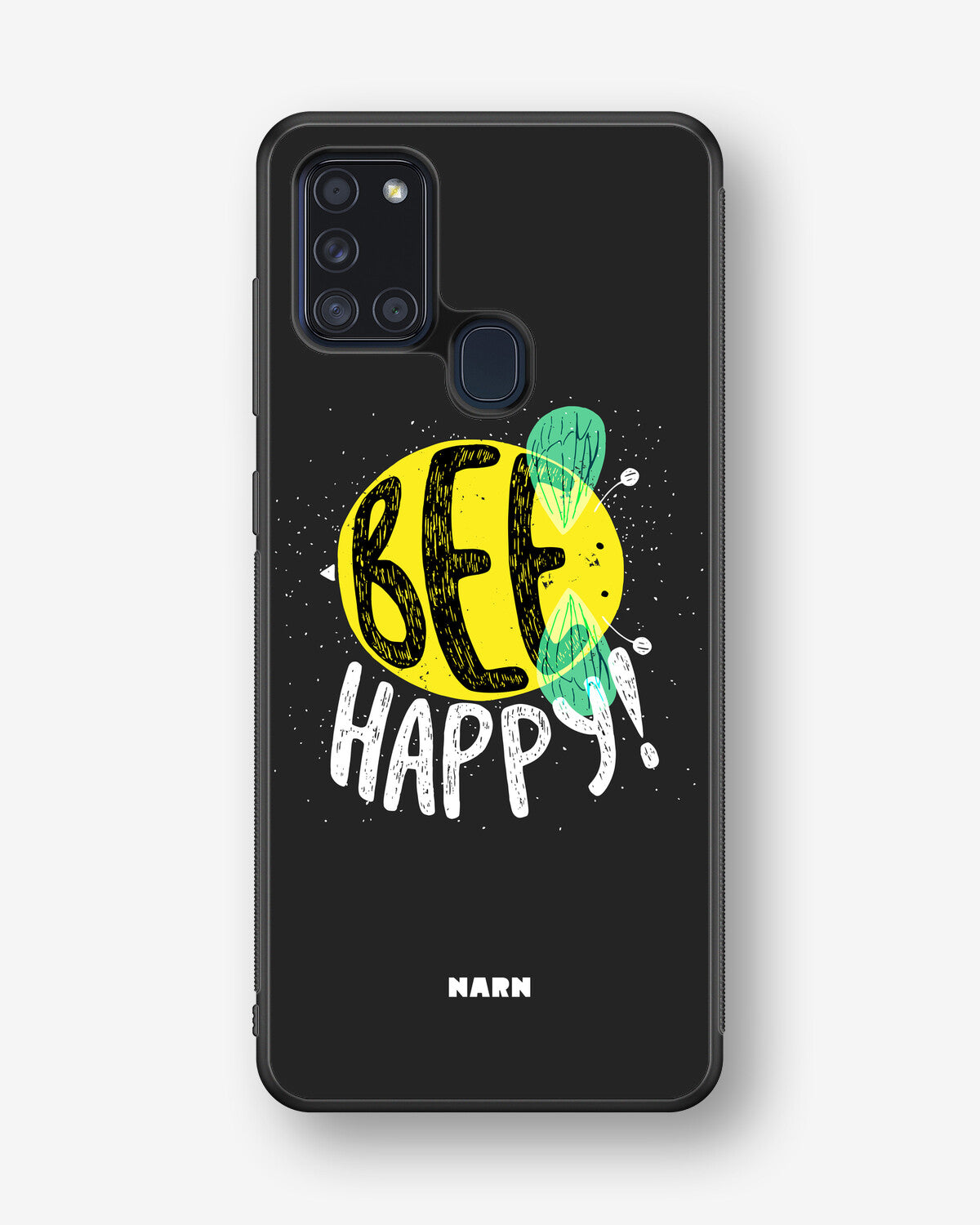 Samsung Galaxy A21s Hard Case – BEE Happy - View 1