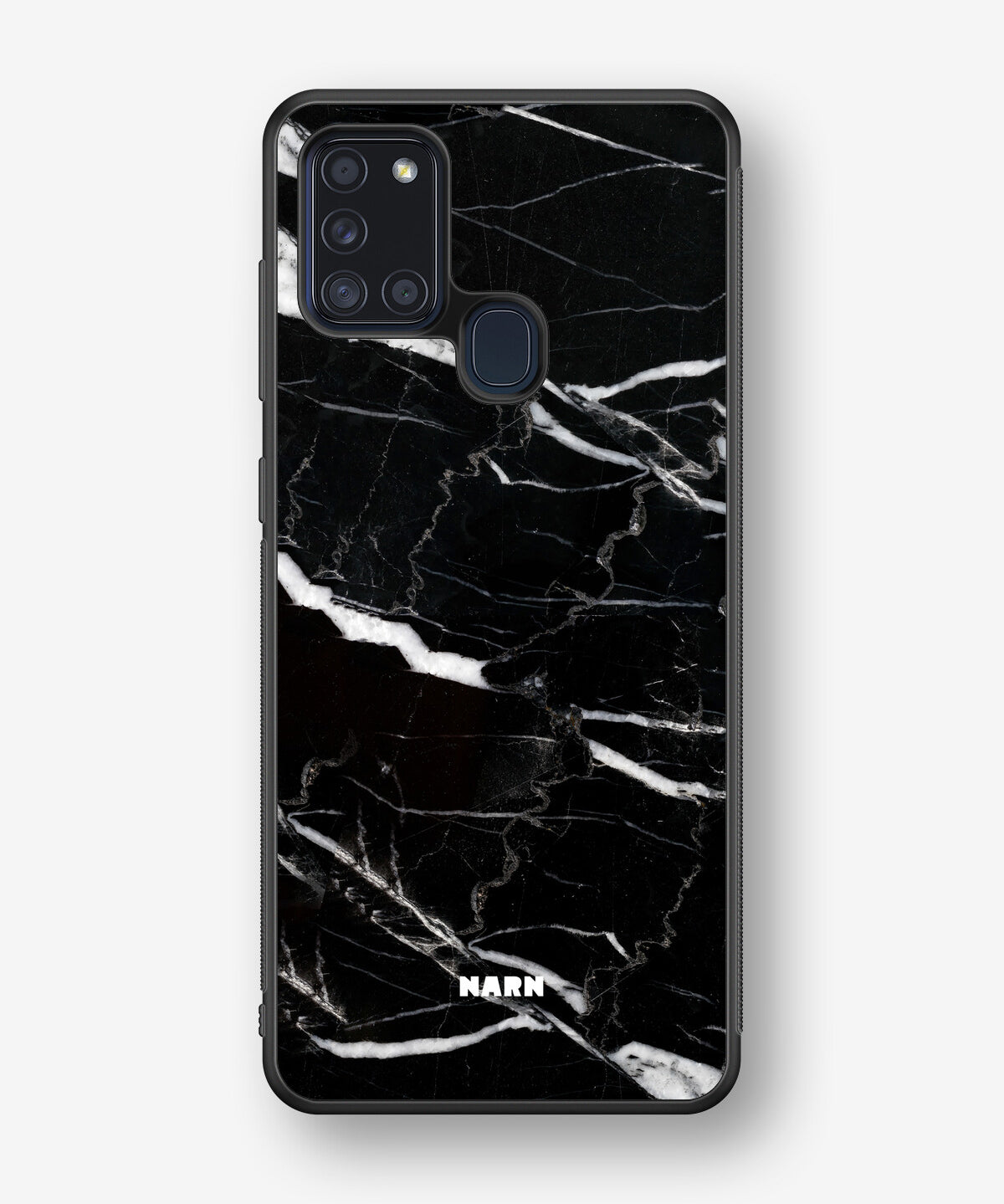 Samsung Galaxy A21s Hard Case – Black Marble - View 1
