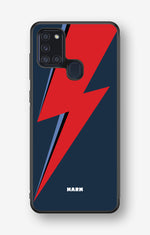 Samsung Galaxy A21s Hard Case – Blue Bowie - View 1