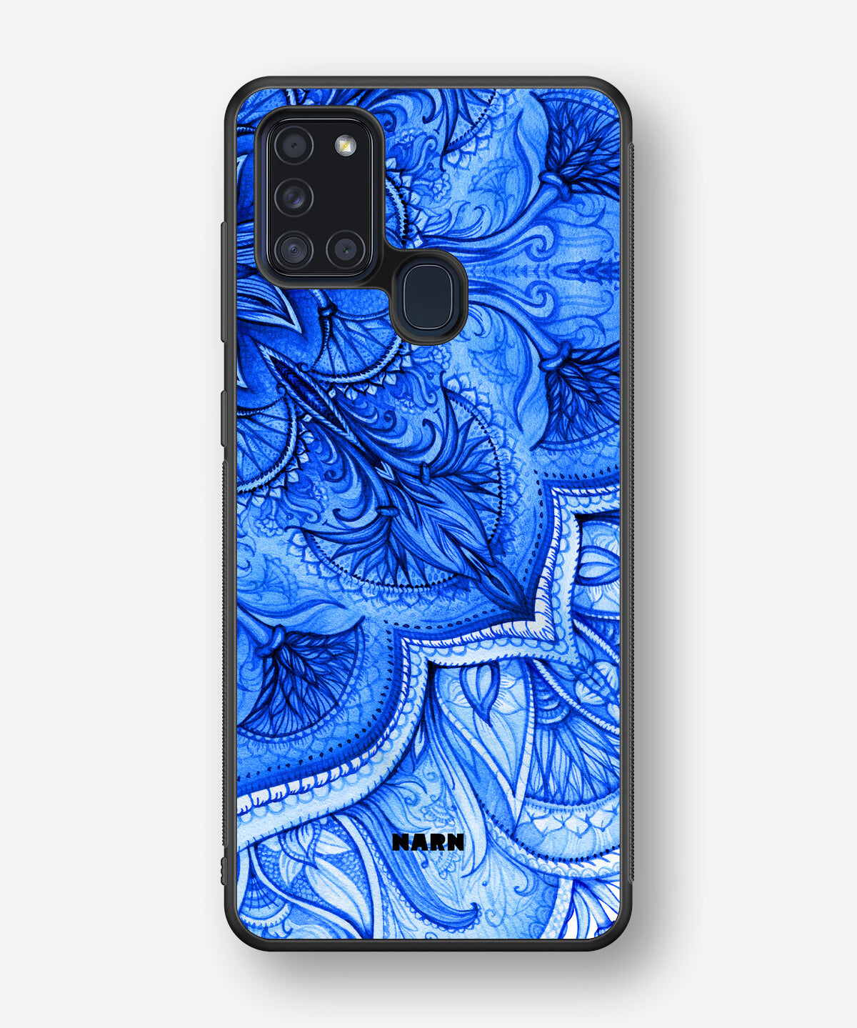 Samsung Galaxy A21s Hard Case – Blue Vintage - View 1