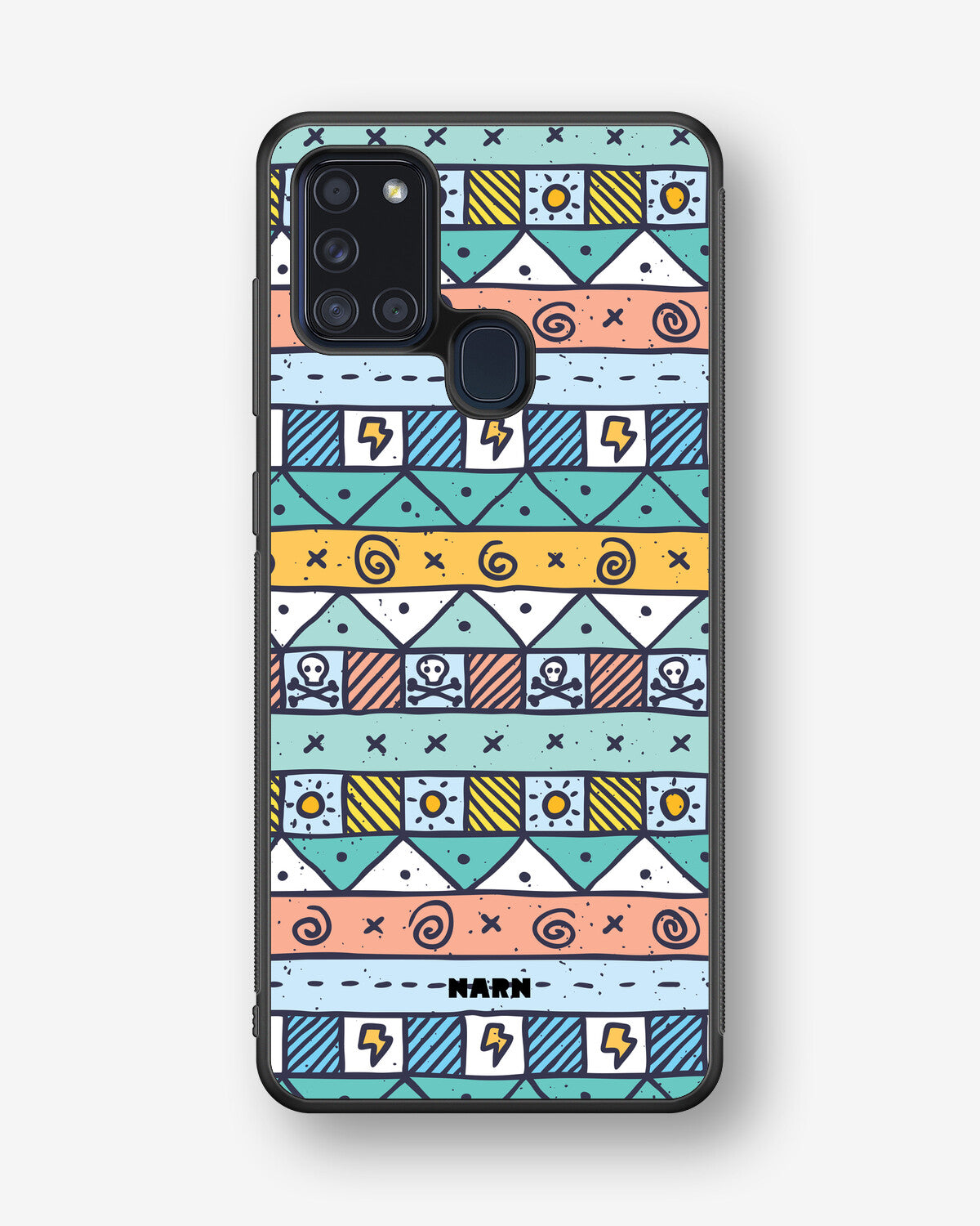 Samsung Galaxy A21s Hard Case – Cute Pattern - View 1