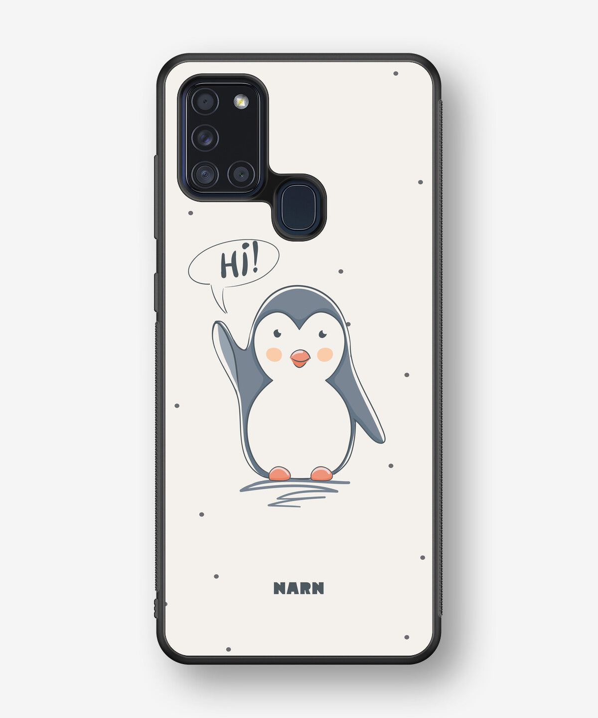 Samsung Galaxy A21s Hard Case – Cute Penguin - View 1