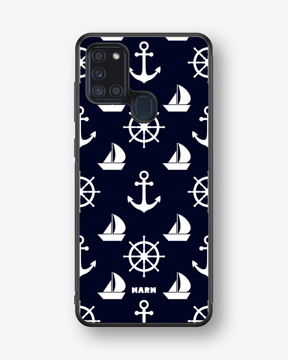 Samsung Galaxy A21s Hard Case – Deep Blue Voyage - View 1