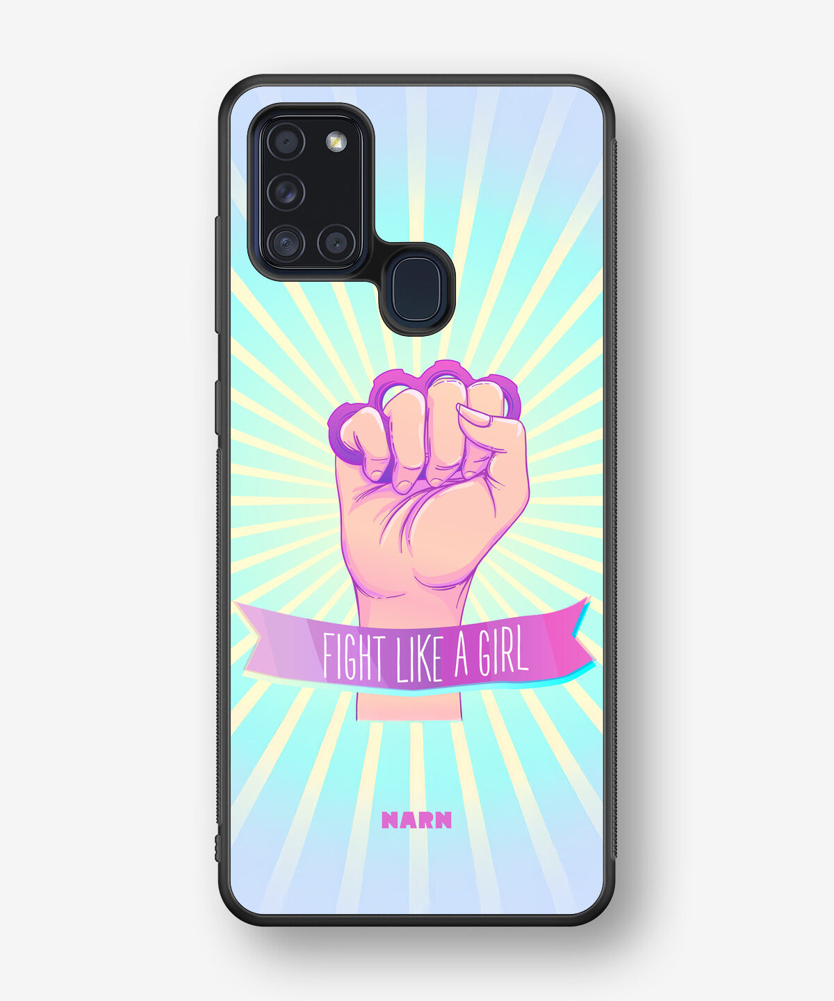Samsung Galaxy A21s Hard Case – Fight Like A Girl - View 1