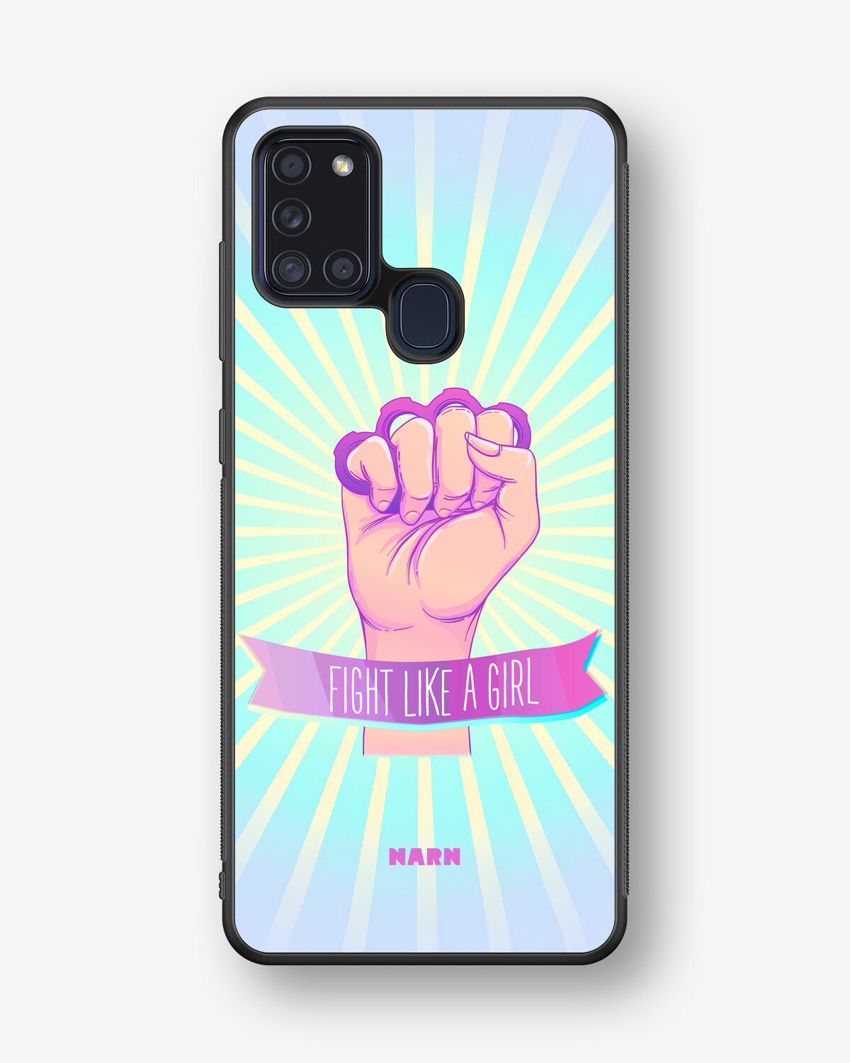 Samsung Galaxy A21s Hard Case – Fight Like A Girl - View 1