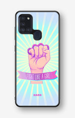 Samsung Galaxy A21s Hard Case – Fight Like A Girl - View 1