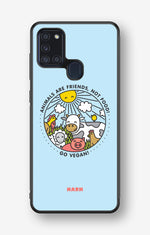 Samsung Galaxy A21s Hard Case – Friends, Not Food - View 1