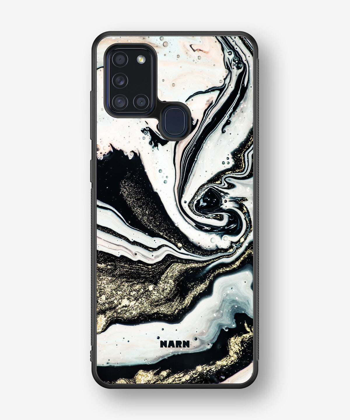 Samsung Galaxy A21s Hard Case – Golden Swirl - View 1