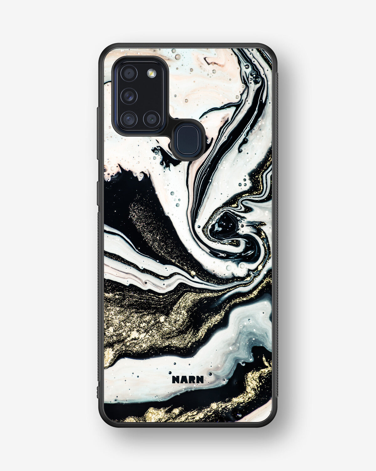 Samsung Galaxy A21s Hard Case – Golden Swirl - View 1