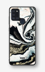 Samsung Galaxy A21s Hard Case – Golden Swirl - View 1