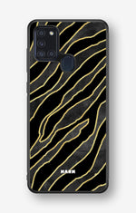 Samsung Galaxy A21s Hard Case – Golden Zebra - View 1