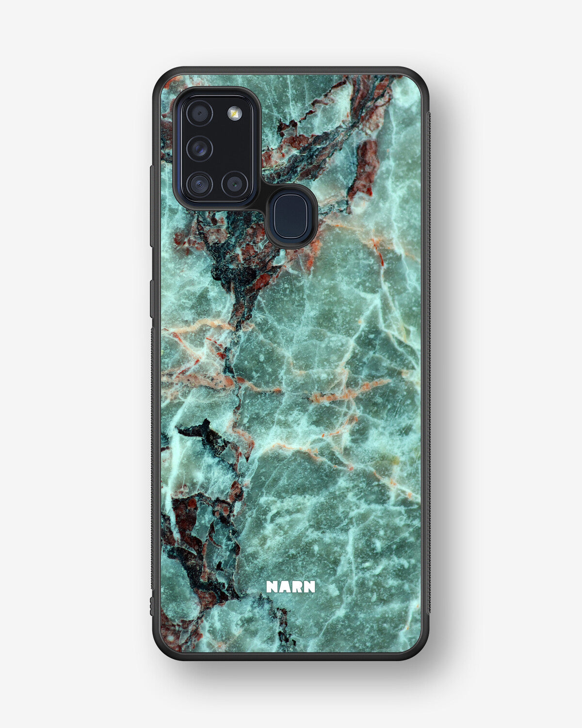 Samsung Galaxy A21s Hard Case – Green Marble - View 1