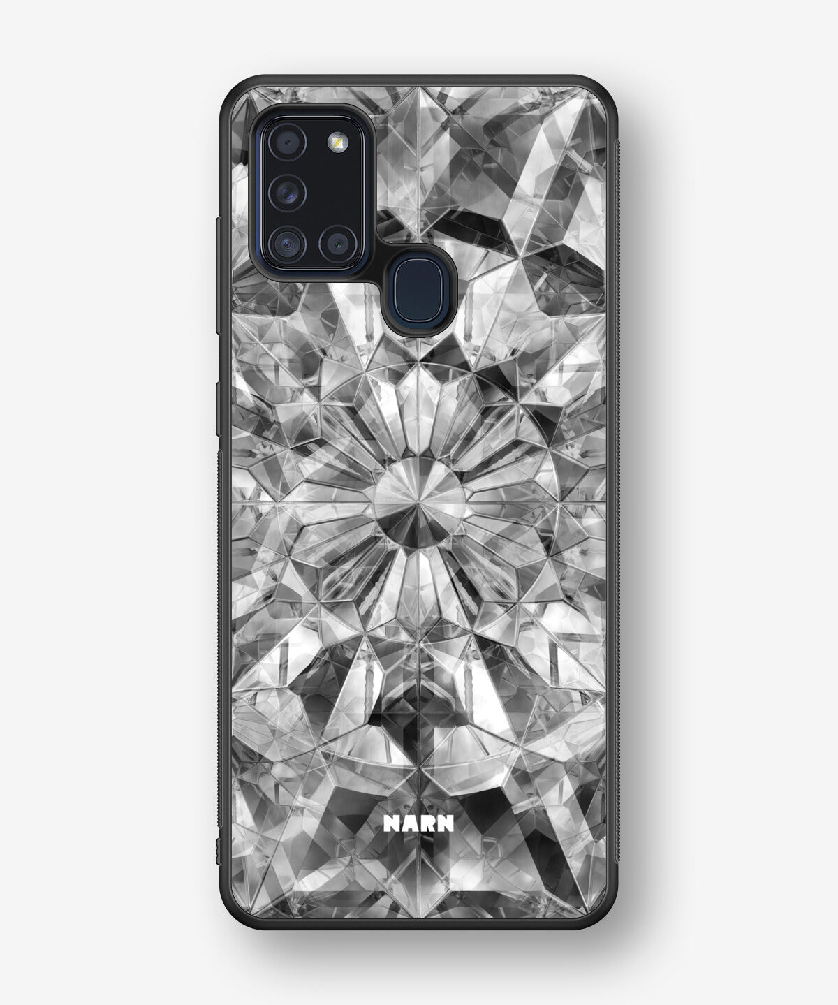 Samsung Galaxy A21s Hard Case – Grey Crystals - View 1