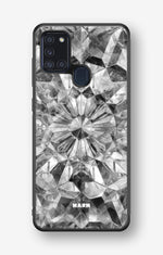 Samsung Galaxy A21s Hard Case – Grey Crystals - View 1