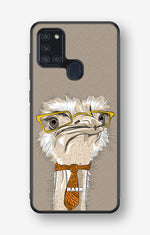 Samsung Galaxy A21s Hard Case – Hipster Ostrich - View 1