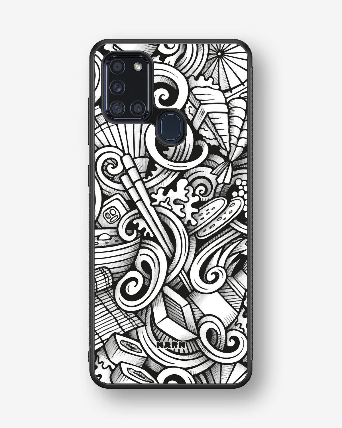 Samsung Galaxy A21s Hard Case – Japanese Pattern - View 1