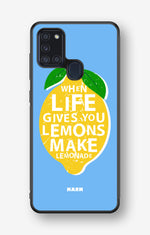 Samsung Galaxy A21s Hard Case – Lemon Quote - View 1
