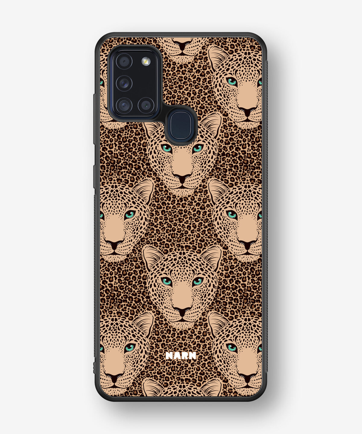 Samsung Galaxy A21s Hard Case – Leopard Gaze - View 1