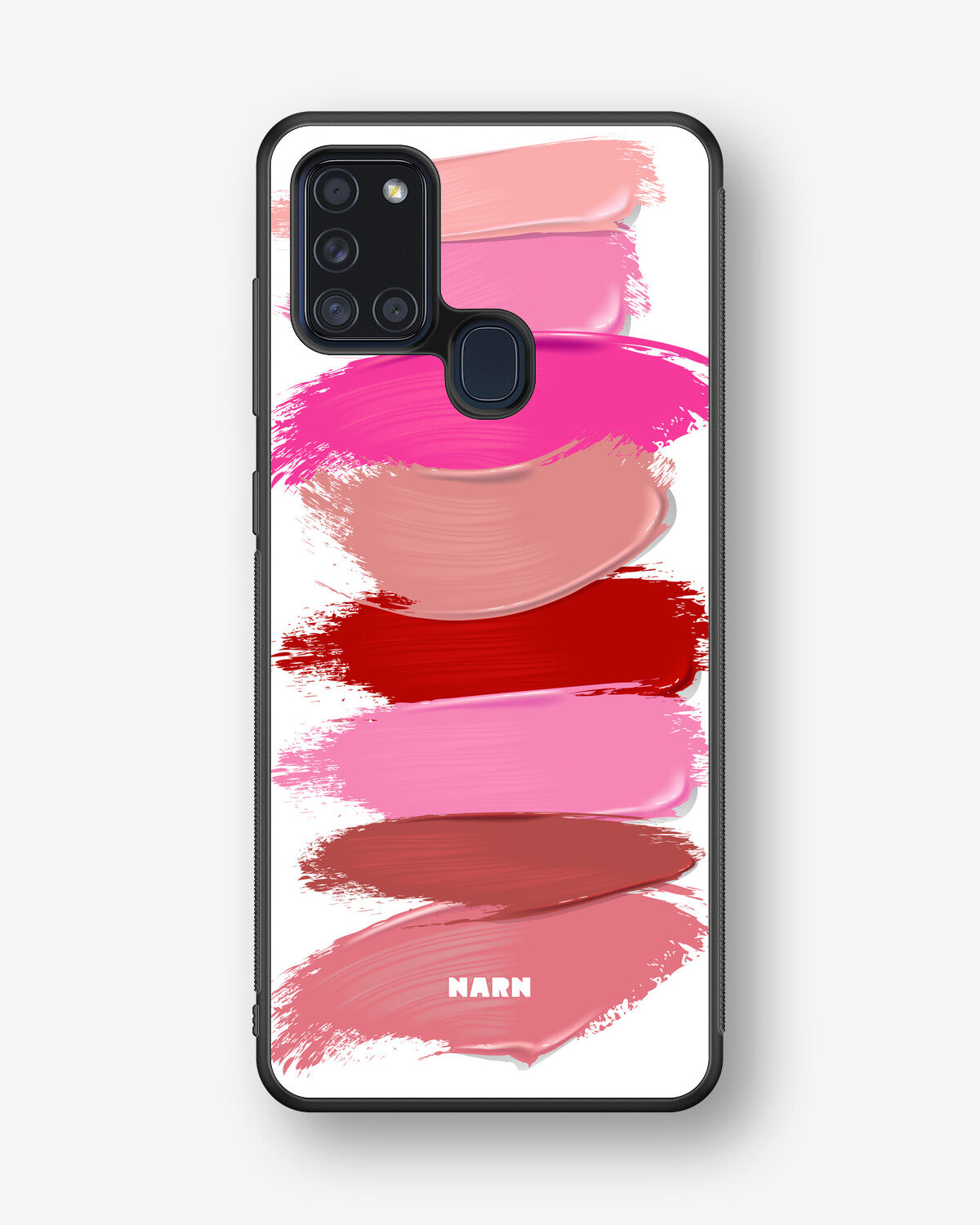 Samsung Galaxy A21s Hard Case – Lipstick Smears - View 1