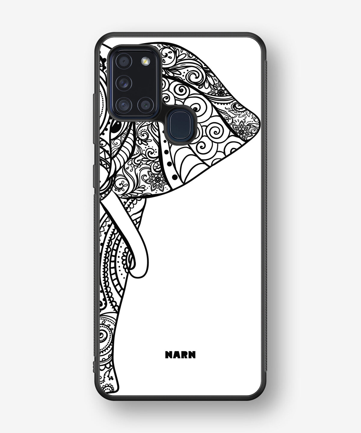 Samsung Galaxy A21s Hard Case – Mandala Elephant - View 1