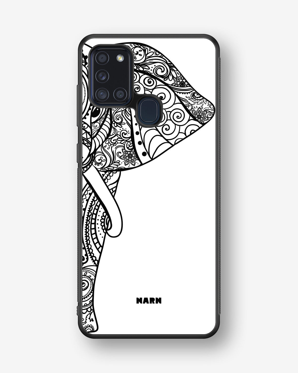 Samsung Galaxy A21s Hard Case – Mandala Elephant - View 1