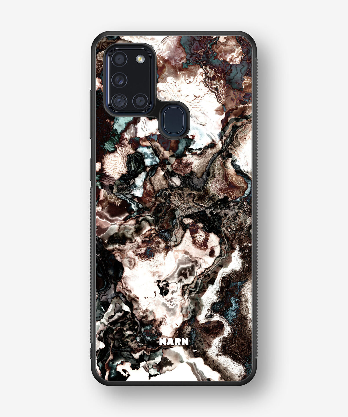 Samsung Galaxy A21s Hard Case – Marble Brown - View 1