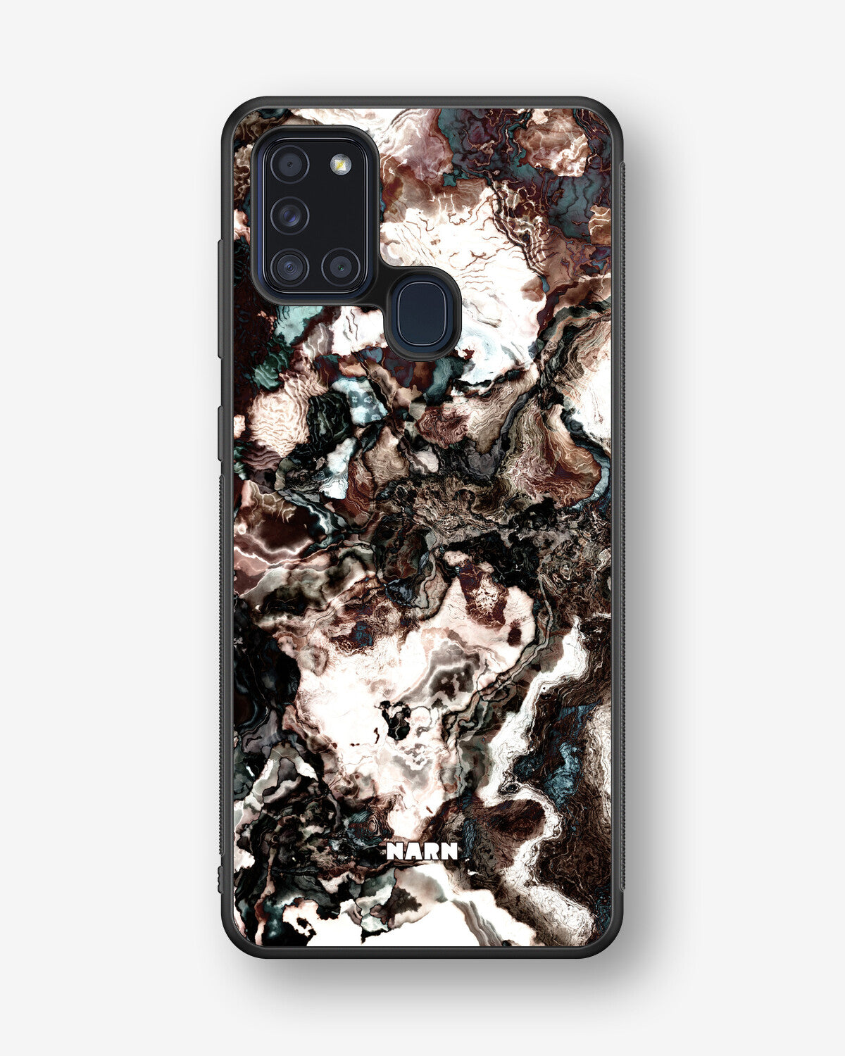 Samsung Galaxy A21s Hard Case – Marble Brown - View 1