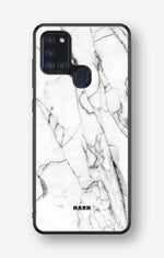 Samsung Galaxy A21s Hard Case – Milky Marble - View 1