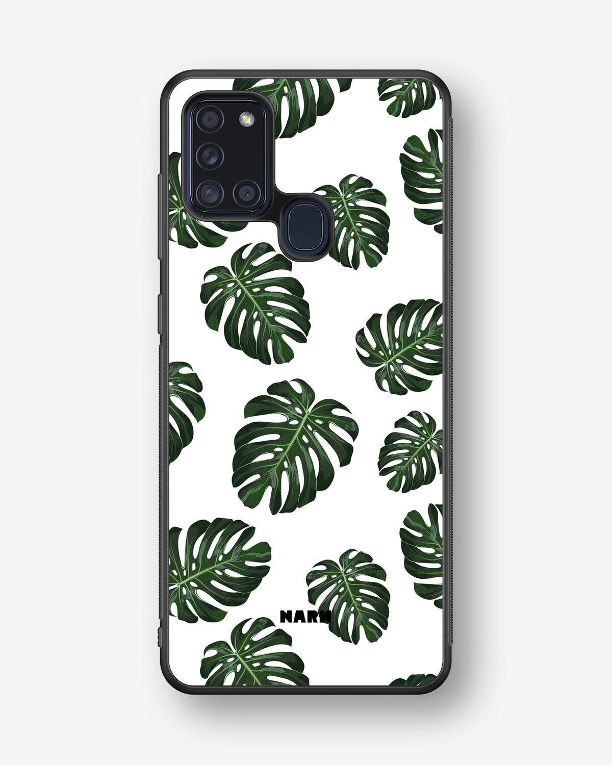 Samsung Galaxy A21s Hard Case – Monstera Pattern - View 1