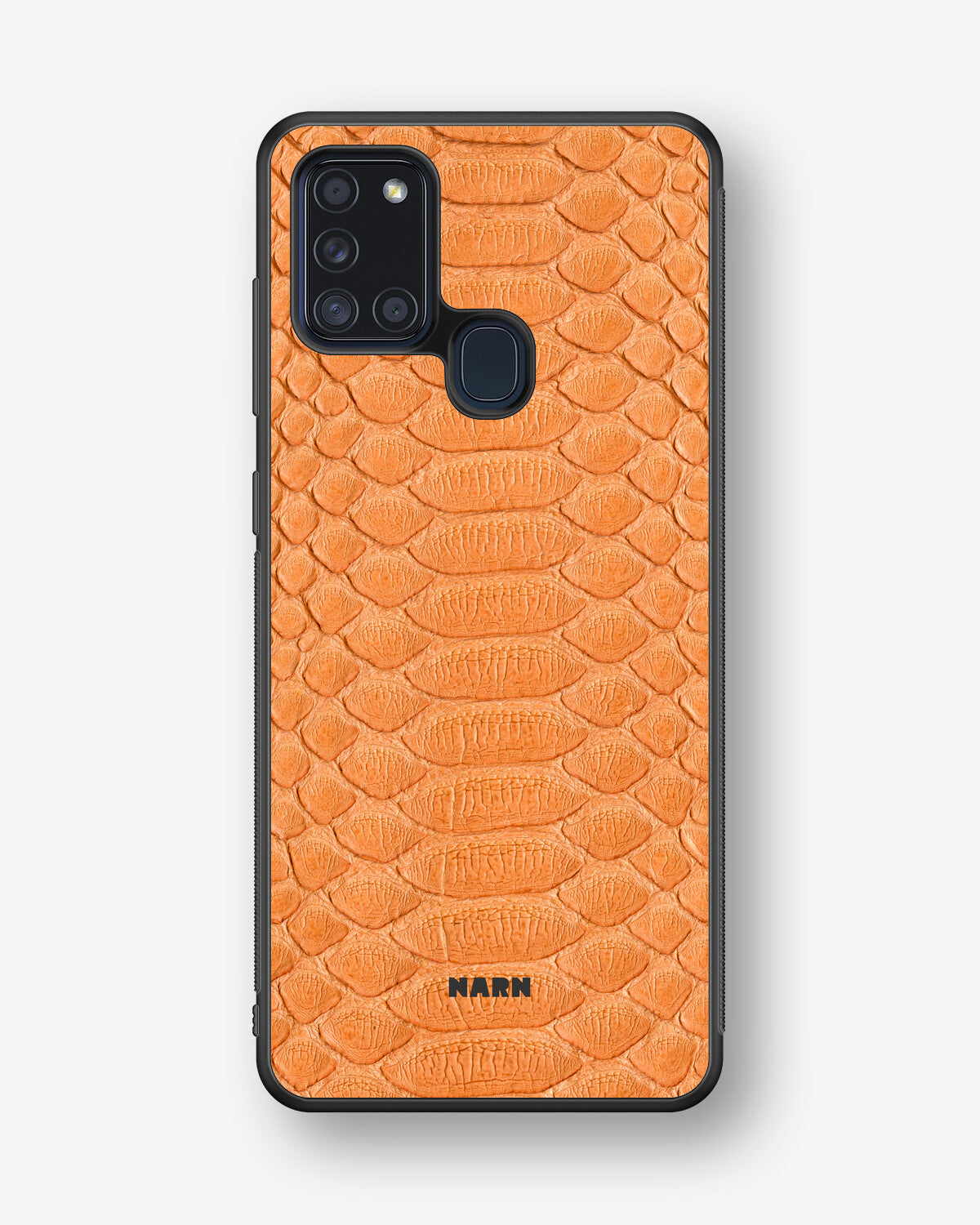 Samsung Galaxy A21s Hard Case – Orange Snake - View 1
