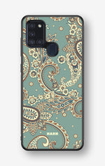 Samsung Galaxy A21s Hard Case – Paisley Green - View 1