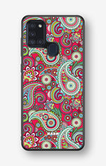 Samsung Galaxy A21s Hard Case – Paisley Paradise - View 1