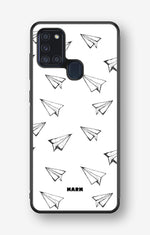 Samsung Galaxy A21s Hard Case – Paper Planes - View 1