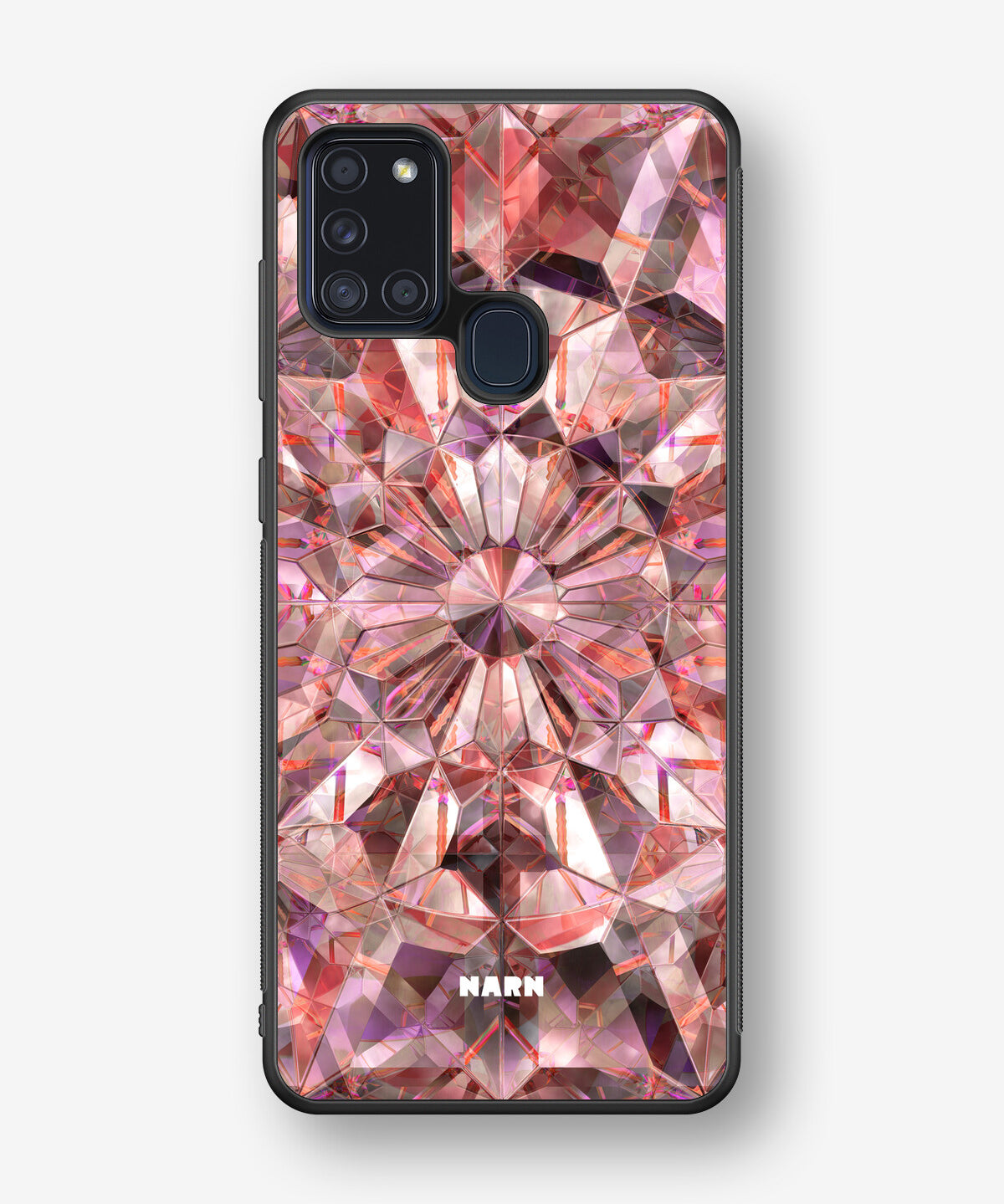 Samsung Galaxy A21s Hard Case – Pink Crystals - View 1